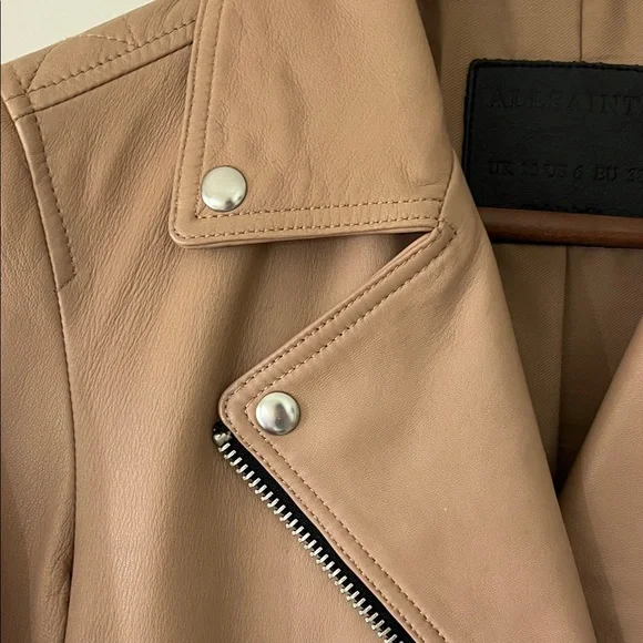 Women's All Saints Leather Jacket - Picture 2 of 5